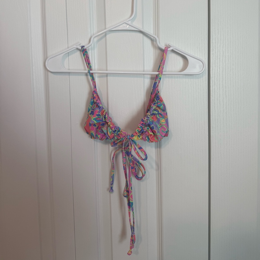 Kulani Kinis Colorful Patterned Bikini Top